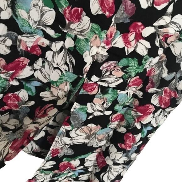 BCBGMAXAZRIA Magnolia Floral Print High Low Tank Top Size Small - Picture 5 of 6